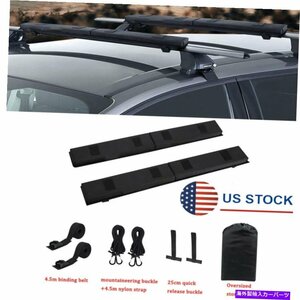 2PCSカールーフソフトラックパッド荷物キャリアマットはカヤックサーフボードカヌーに使用します2Pcs Car Roof Soft Rack Pads Luggage Ca