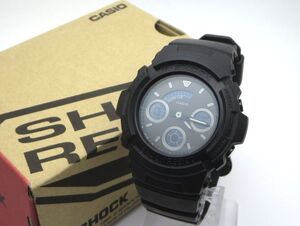 1000円スタート 腕時計 CASIO カシオ G-SHOCK 4778 AW-591BB クオーツ QZ ブラック文字盤 アナデジ メンズ 付属品付 SHK L60014