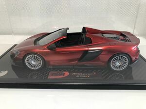 1/18 BBR マクラーレン 675LT スパイダー 2016 ボルケーノレッド カーボン台座 8台限定