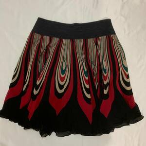 vivienne tam ヴィヴィアンタム　スカート　skirt メッシュ　チュール　赤　黒　red black