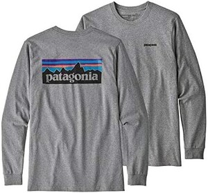 Patagonia パタゴニア　長袖 Tシャツ P-6 ロゴ レスポンシビリティー 貴重なXXLサイズ　GRAVEL HEATHER(GLH) 　既に国内外で在庫薄！