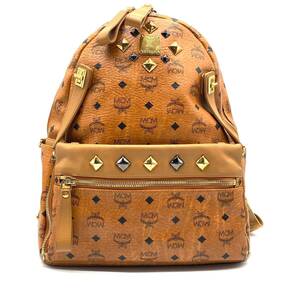 MCM Visetos Backpack Midium with Studs Cognac MMK4SVE79 / エムシーエム バックパック コニャック