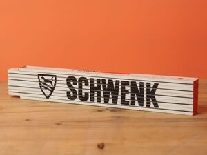 ドイツ ビンテージ定規 折尺 木製 SCHWENK