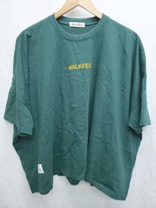 ◇ MILKFED. ミルクフェド 半袖 Tシャツ カットソー サイズONE グリーン　イエロー レディース P