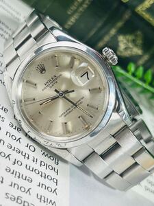 【1円】美品ROLEX ロレックス オイスターパーペチュアル Ref.1500 名機Cal.1570 シルバーメンズ　稼働品2024年12月末OH済み　 自動巻き