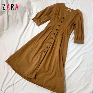 ザラ ZARA ロングワンピース Vネック