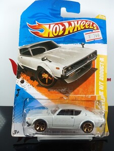 ホットウィール 2011NEW 日産スカイライン2000GT-R 白　ケンメリ/NISSAN/SKYLINE/Hot Wheels/未開封保管品/パッケージ傷みあり