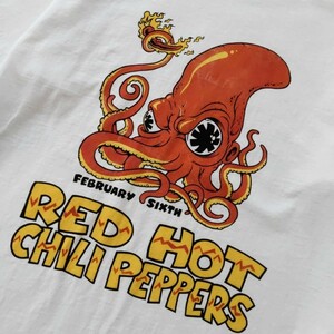 Hanes ヘインズ RED HOT CHILIPEPPERS レッドホットチリペッパーズ ロック 厚手 半袖Tシャツ Lサイズ 古着 音楽 RHCP レッチリオクトパス