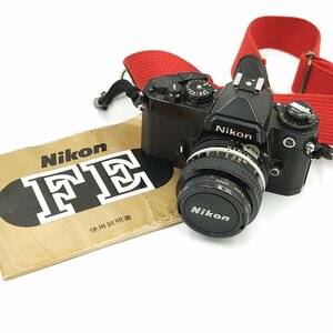 【T】 ニコン FEボディ×NIKKOR 50mm 1:1.4 レンズ付 一眼レフ フイルムカメラ