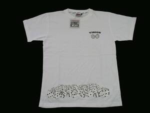 　☆　VISION 　ヴィジョン　　 Tシャツ 　新品　 M　ホワイト　　2433－40160　訳あり品