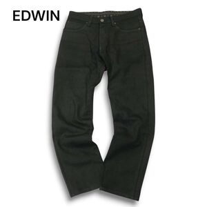 EDWIN エドウィン 503WFS WILD FIRE 裏起毛 防風 防寒★ ストレッチ ブラック デニム パンツ Sz.33　メンズ バイク 日本製　A4B05712_B#Q