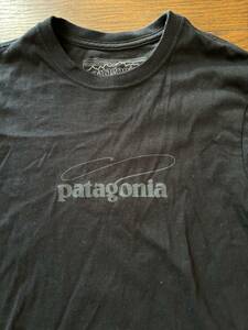 patagonia【パタゴニア】100%オーガニックコットンT*L/S*メンズXS*黒*RN#51884