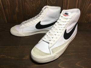 ★ナイキ NIKE BLAZER ブレザー HI 77 VNTG ヴィンテージ 白×黒 2020年製 28.0cm 美品 Used 検 ブルイン フランチャイズ スニーカー