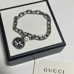 GUCCI インターロッキング　ブレスレット　GG シルバー　925