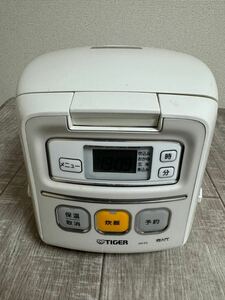 動作確認済み☆ マイコン炊飯ジャー TIGER タイガー　 3合炊き 炊飯器 炊きたて ホワイト