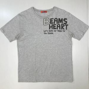 ● BEAMS HEART ビームス ハート　半袖Tシャツ　文字　プリント　メンズ　Mサイズ　27-74a