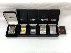 【5OM矢12008F】★1円スタート★ZIPPO★ジッポ★オイルライター★2012★2014★アーマー★トラ柄★HAWAII★6本まとめ★喫煙具★現状品★