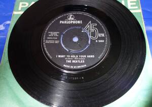 UK7インチ　BEATLES　I　WANT　HOLD　YUOR　HAND　ビートルズ　４５R.P.M