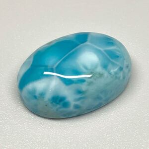 1円〜!!ソ付!!（天然ラリマー18.459ct）j ◎約19.42×13.99mm ルース 裸石 宝石 ジュエリー jewelry larimar CI3/CI3 テEA5 w4 め36