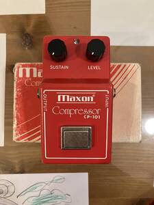 箱付き美品 maxon CP-101 Compressor コンプレッサー ギター エフェクター マクソン