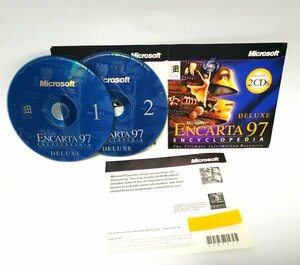 【同梱OK】 エンカルタ 97 デラックス ■ Microsoft Encarta 97 Deluxe ■ マルチメディア百科事典ソフト ■ 英語版