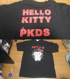 未使用 パンクドランカーズ punkdrunkers キティ kitty サンリオ Sanrio コラボ Tシャツ L