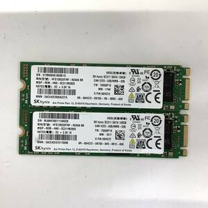 K60521151 SKhynix SATA M.2 128GB SSD 2点【中古動作品】