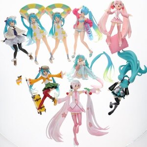 【同梱不可】【ジャンク品】初音ミク ステッカー/プライズフィギュアまとめてセット 61762369