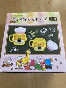 セガ限定　たべっ子どうぶつ　ライオン　ダイカットマグ/マグカップ/コップ