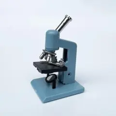【新品未使用】ミニチュアサイズ 顕微鏡 ブルー レンズ おもちゃ ドールハウス