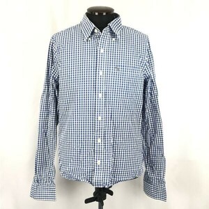 Abercrombie & Fitch★長袖シャツ【Mens size -L/blue×white/チェック柄】Tops/Shirts◆BG896