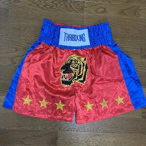 THAIBOXING　タイボクシング　XXL　キックボクシング ショートパンツ ムエタイパンツ　格闘技パンツ　ウエストゴム　虎　寅　トラ