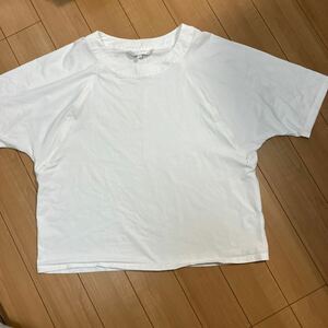 新品　スゥートマミー　授乳用　白カットソー（L)