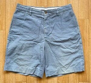 90s　BROOKS BROTHERS　ブルックス ブラザーズ　ハーフパンツ　ショートパンツ　チノパン　水色　メンズ　32サイズ　ゴルフ　アウトドア