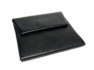 1円 ■極美品■ HERMES エルメス バスティア ヴォーエプソン シルバー金具 コインケース コインパース 小銭入れ D刻印 ブラック系 BI6124