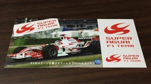 2006 スーパーアグリF1チーム ライフカード ステッカー ノベルティ F1日本GP 鈴鹿サーキット 佐藤琢磨 SAF1