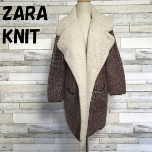 【人気】ZARA KNIT/ザラ ニット ニットガウン レッド系 サイズS レディース/8347