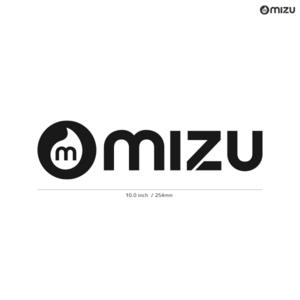 【MIZU】ミズ★01★ダイカットステッカー★切抜きステッカー★10.0インチ★25.4cm