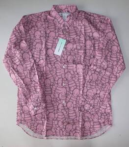 commme des garscons shirt × kaws コムデギャルソン 長袖 シャツ sizeS pink