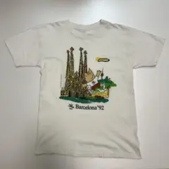 【シングルステッチ】バルセロナ五輪　Tシャツ　白T 90s アメリカ製