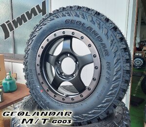 JB64 JB23 ジムニー専用 YOKOHAMA ジオランダー MT G003 175/80R16 185/85R16 195R16 6.50R16 7.00R16 16インチ タイヤホイールセット