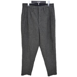 エッセイ Essay　 HIGH WAISTED SLACKS ハイウエスト スラックス チェックタックテーパードパンツ 商品番号：8066000178424