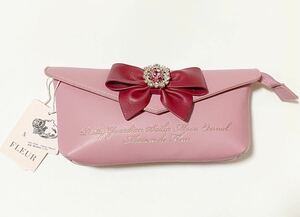 Maison de FLEUR セーラームーン コラボ 限定 完売【ビジューリボンポーチ/ちびムーン】月野うさぎ ちびうさ ピンク バッグ アクセサリー