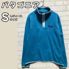 パタゴニア patagonia マイクロDスナップT フリース S ブルー 古着