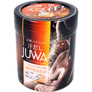 【まとめ買う】汗だし JUWA 炭酸バスソルト シトラスジンジャーの香り 500g×20個セット