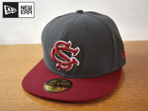 B189《未使用品》NEW ERA ニューエラ 59FIFTY【7-1/4 - 57.7cm】SOUTH CALORINA大学 USカレッジ フラット 帽子 キャップ USモデル