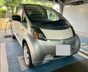 【1円売切】美車 アイミーブM 安心東芝製バッテリー 10.5kwh 走行少バッテリー良好 EV電気自動車　禁煙車 i-MiEV　銀×白　AA評価点4.5！ 