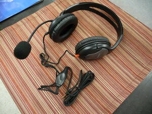 テレワーク　オンライン学習エレコム ELECOM HS-HP23TBK [ヘッドセット 4極両耳大型オーバーヘッド ブラック] 　未使用品