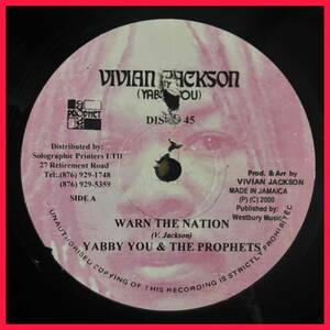 ★試聴！1974！レア！Deep Roots名曲！【Yabby You & The Prophets - Warn The Nation / Jah Love】12inch Vivian Jackson / Prophet JA Re