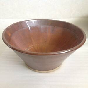 昭和レトロ すり鉢 銘柄名無し 塗料の色ムラ 汚れが目立ちます ヒビ割れあり 直径約31.5cm 深さ約 14.5cm